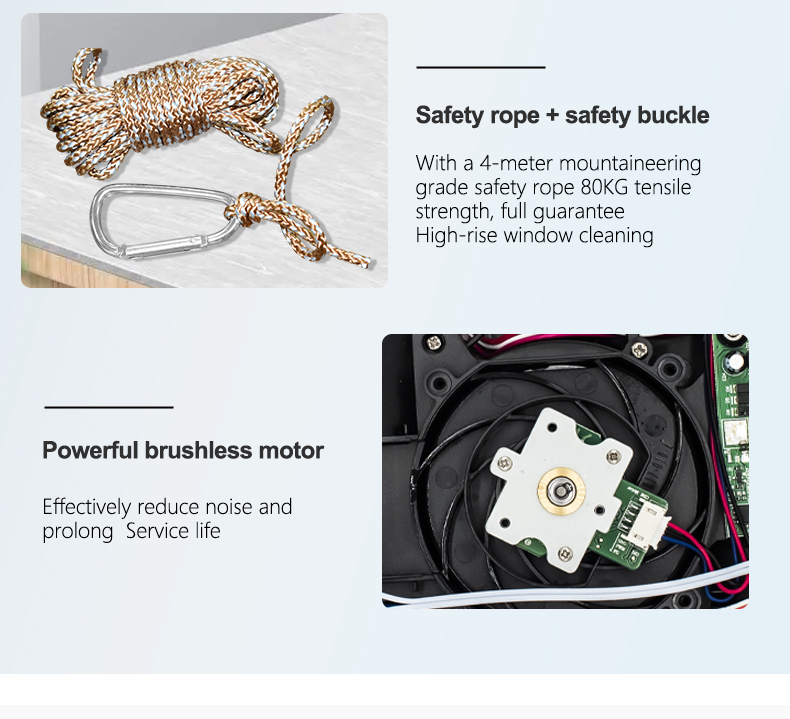 Ultra-Thin Electric Water Spray Robot for Household Bath and Exterior Cleaning US Plug Type