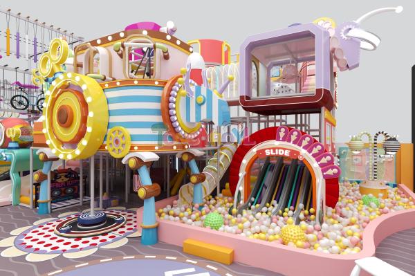Ninja Indoor Play Gym Equipment Customized Soft Play Indoor Playground Equipment