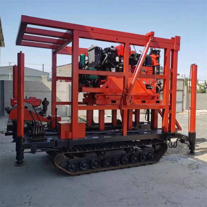 Xy-150 Hydraulic Crawler Mounted Mud Pump Core Drilling Rig For Geotechnical Drill