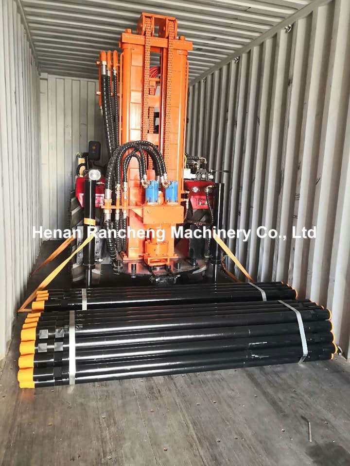 200m Tractor Mounted Big Power Water Well Drilling Machine Tractor Deep Borehole Drill Rig