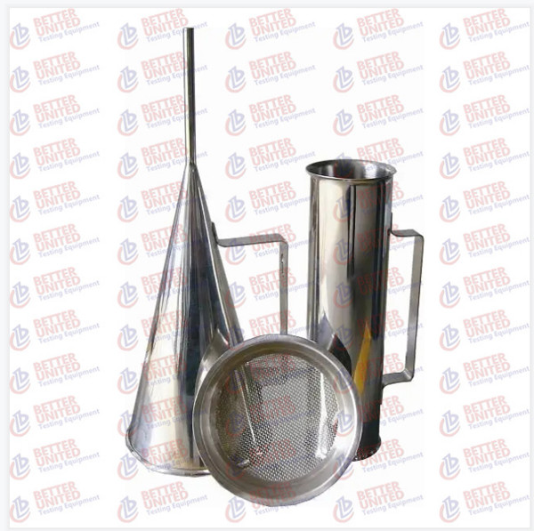 Stainless Steel Marsh Funnel Viscometer Drilling Fluids Testing Equipment