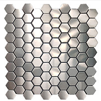 Decorative Mosaic Stainless Steel Glossy Color Strip Glass Backsplash Mosaic