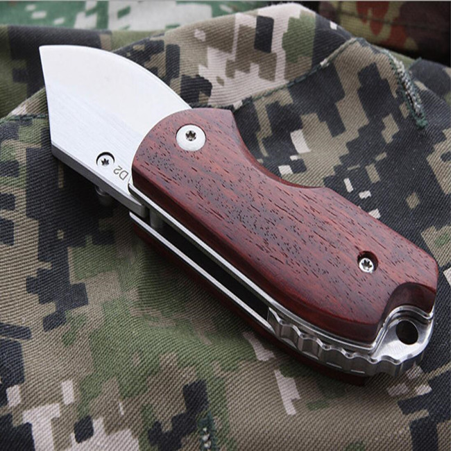 Stainless Camping Tactical Hunting Knife With Pin CNC Assembly