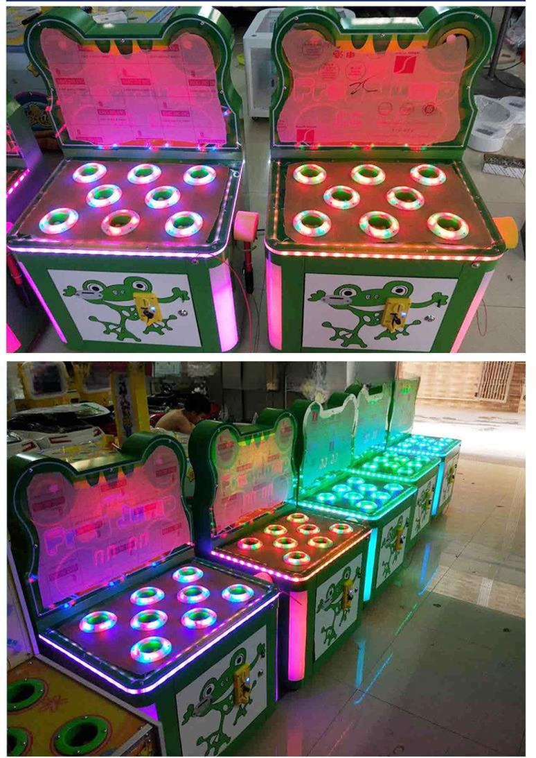 Dreamland single player kids game machine coin operated hit frog ticket games for game center