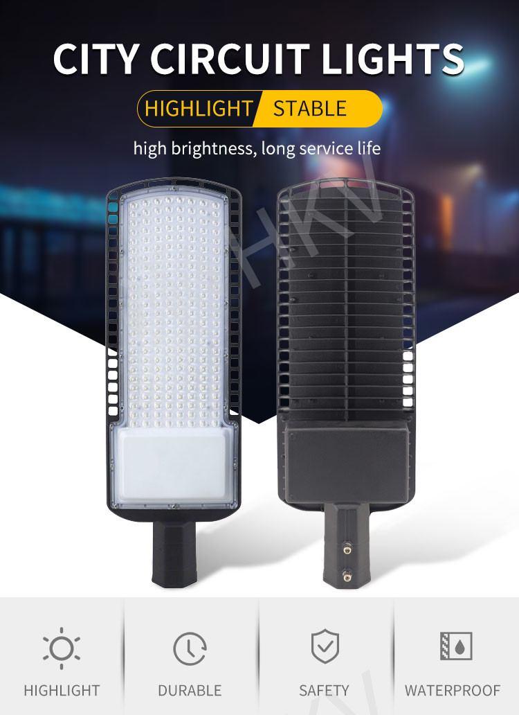 Parking Lot IP65 Waterproof LED Street Lights Outdoor Commercial Area Road Lighting