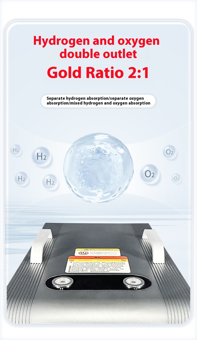 Stainless Steel Hydrogen Inhalation Machine 3000ml Capacities for Outdoor Desktop Installation Design Model