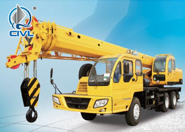 Yellow Telescopic Boom Truck Mounted Crane New Small Hydraulic Truck Crane Wheel