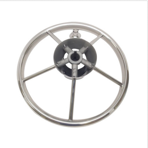 MARINE BOAT STAINLESS STEEL STEERING WHEEL W/ TURNING KNOB isure marine