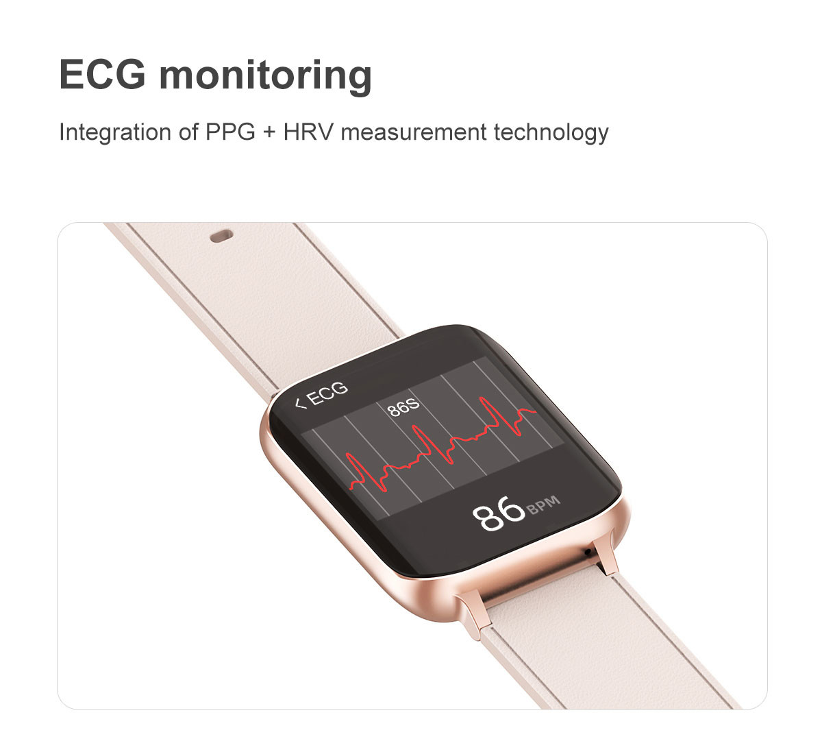 1.78 Inch 420*485 ECG Mp3 Heart Rate Healthy Sport Smart Watch