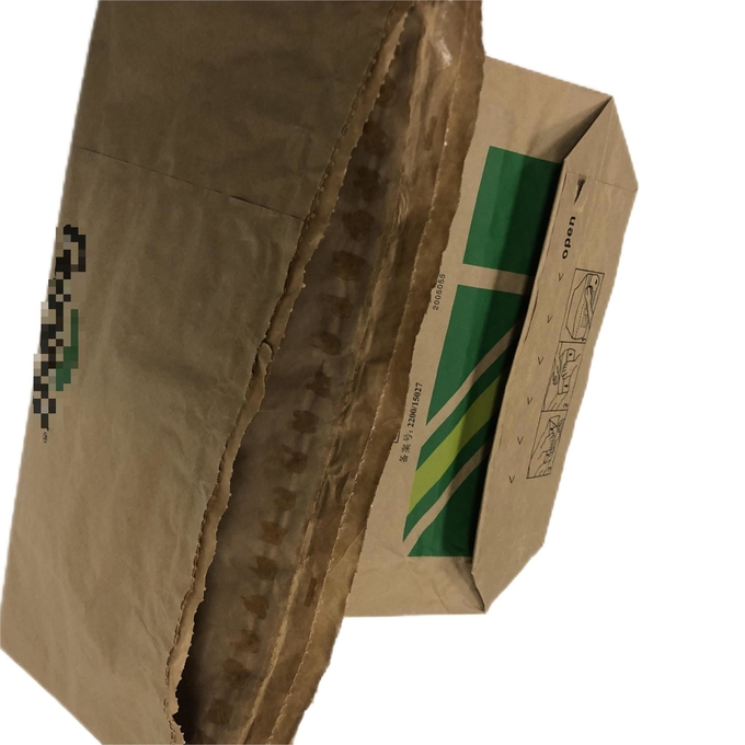 Customized Industrial Multi Wall Paper Bags Flat Bottom For Maltodextrin With Logo