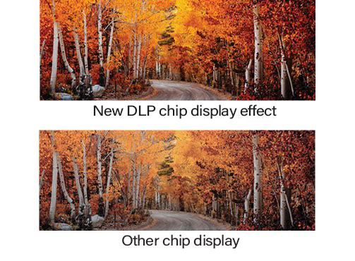 Dustproof Home Theater Laser Light Source High Contrast DLP Chip Projector