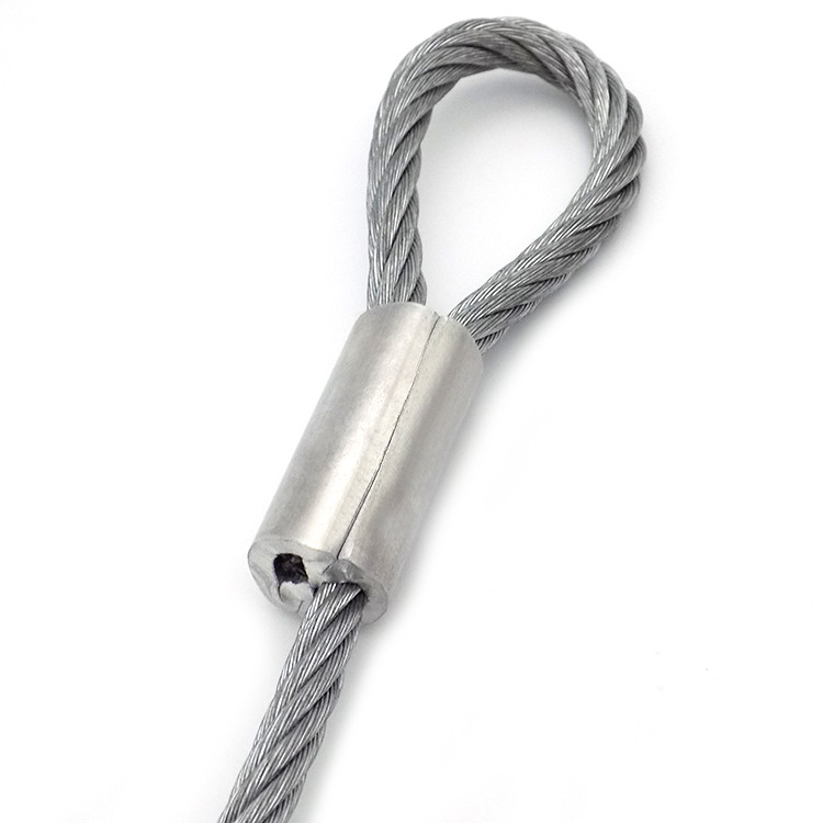 4 Mm Wire Rope Sling Solar Loop Ends Galvanized Steel