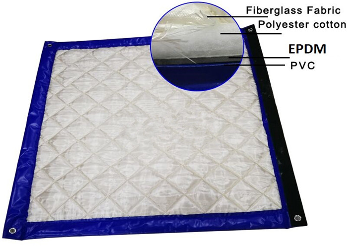 Temporary Sound Barrier 4 layer design mass loaded vinyl sound barrier