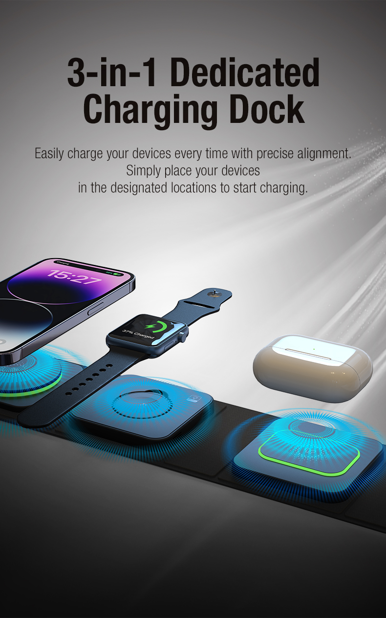 Fast Magnetic Wireless Charger Private Mold QC3.0 Input Power for Android iPhone