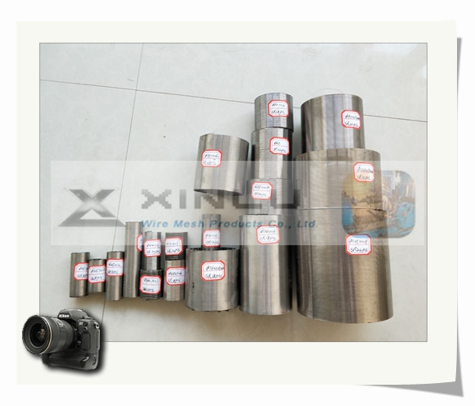 304 316L Stainless Steel Round Tube Slotted V Wire Screen Filter