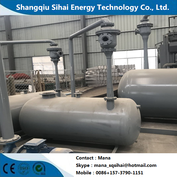 30TPD Waste Engine Oil Refining to Diesel Distillation Equipment in 150 Square Meters