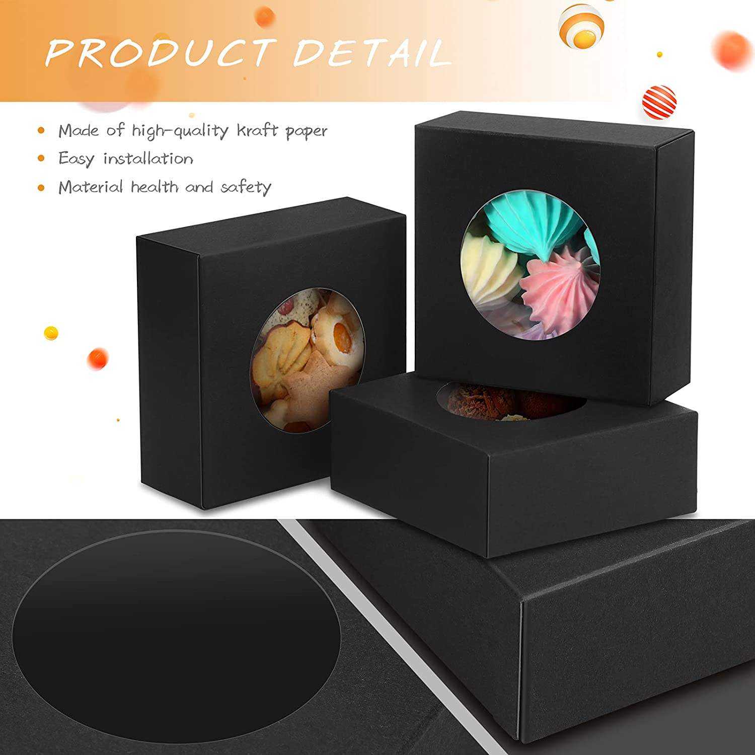 Paper Type Kraft Paper Presents for Bakery Cookies Cake Candy Soap Birthday Gift Box