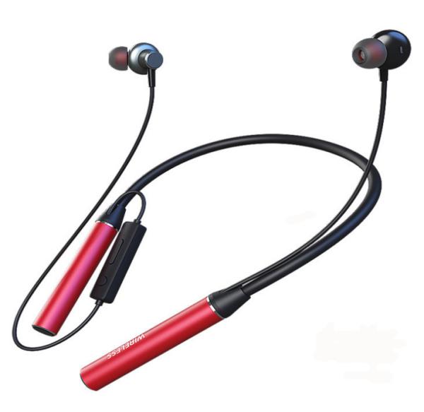 Pluggable Memory Card Halter Magnetic Stereo Neckband Bluetooth Headphones
