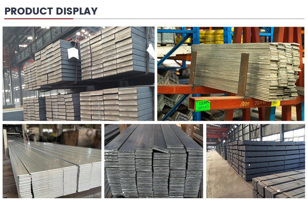 High-Quality Ss400 S45c A36 S235jr 4130 1020 Q195 Q235 Q345 Rectangular Flat Steel Bar