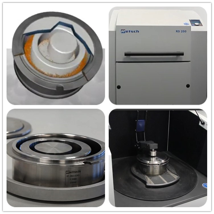 Retsch Zirconium Oxide Grinding Jar with grinding mortar and grinding ring