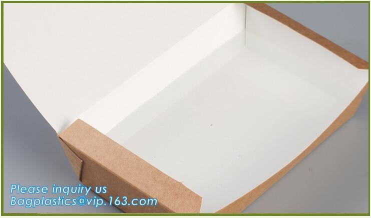 Cheap Cardboard foldable kraft paper lunch box with window,Lunch noodle fast food kraft paper box by customized logo pri