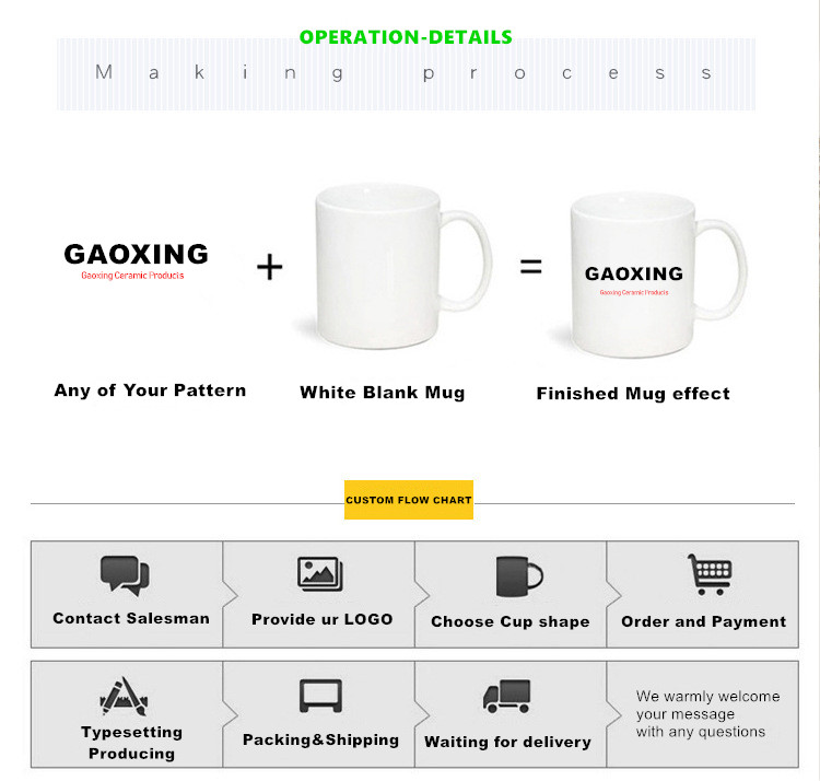 Customized LOGO Ceramic Anniversary Gift Mugs For Coffee Tea