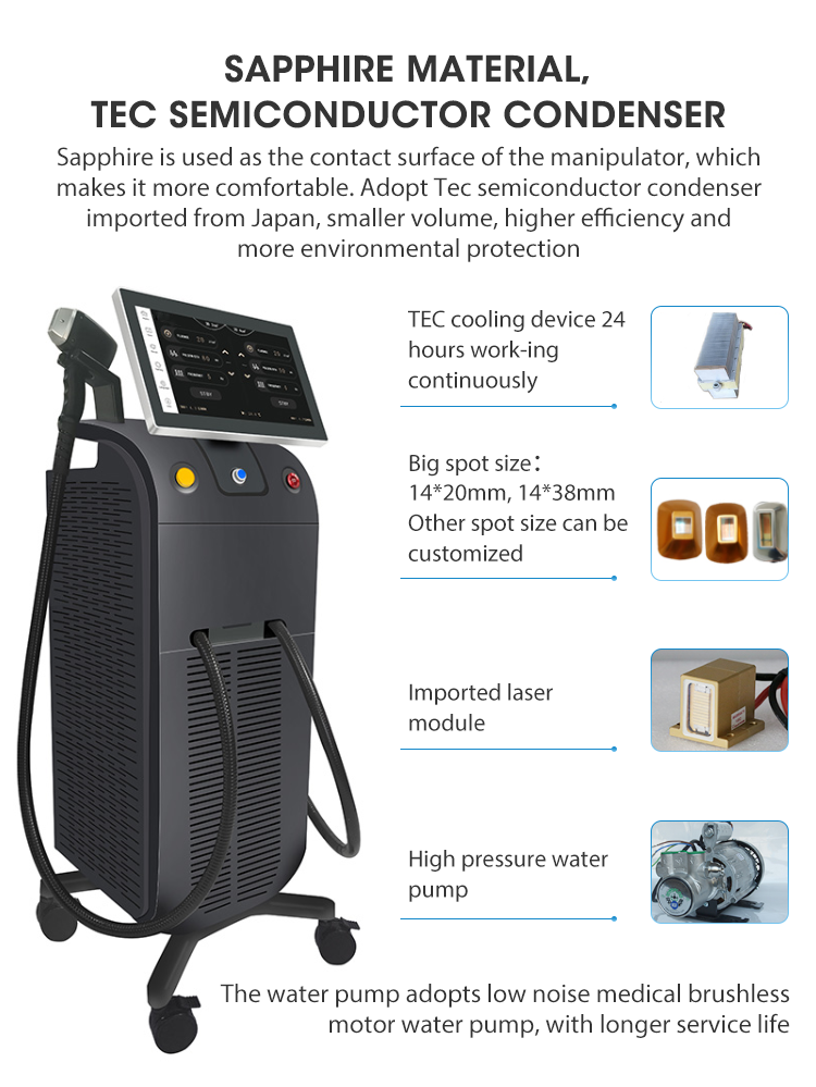 Android Hair Laser Machines 808 Nm Diode Laser Hair Removal Permanent