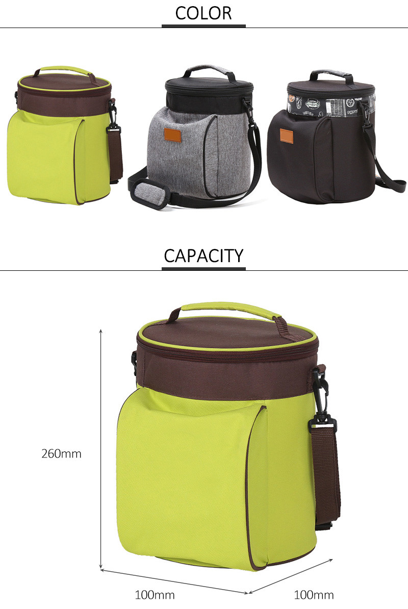 Outdoor Lunch Insulated Shoulder Food Picnic Cooler Bag