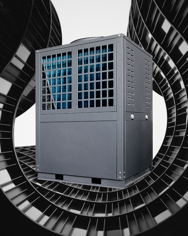 Air Source Commercial Swimming Pool Heat Pump 75KW CE For In Ground Pool