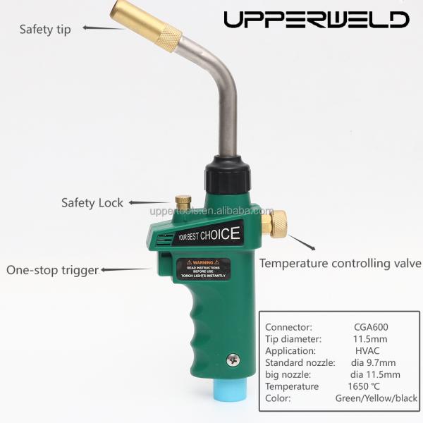 High Temperature Heating Torch with Adjustable Head Design and Professional Welding