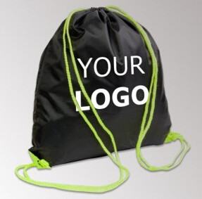 Custom eco-friendly waterproof folding polyester drawstring bag for shopping，Sublimation Waterproof Polyester Drawstring