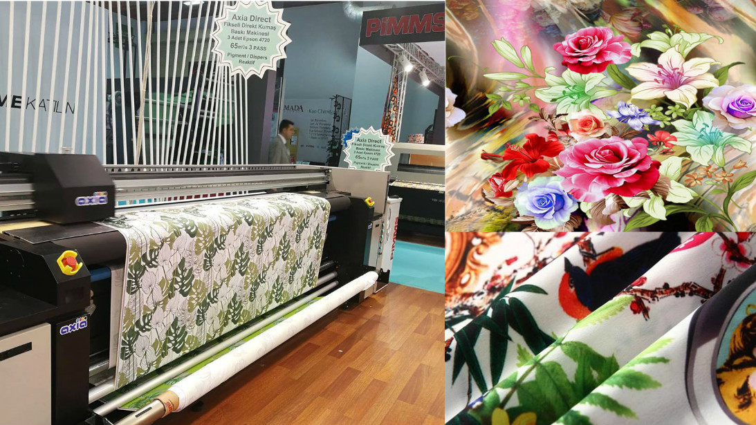 Large Format Pigment Ink Sublimation Printing Machine 1800DPI With 1.5mm Head