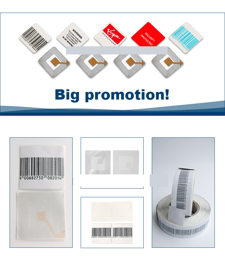 Checkpoint 8.2 mhz RF eas tag/Checkpoint a4 Sticker Paper Label