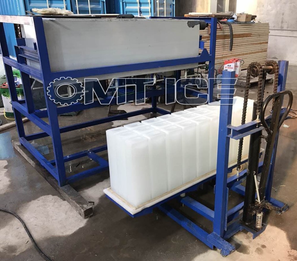 1Ton Automatic Direct Cooling Ice Block Machine Multipurpose Commercial Block Ice Maker