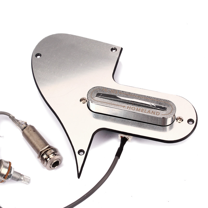 Plastic Cover Single Coil Mandolin Pickup Pickguard Pickups 3 Ply