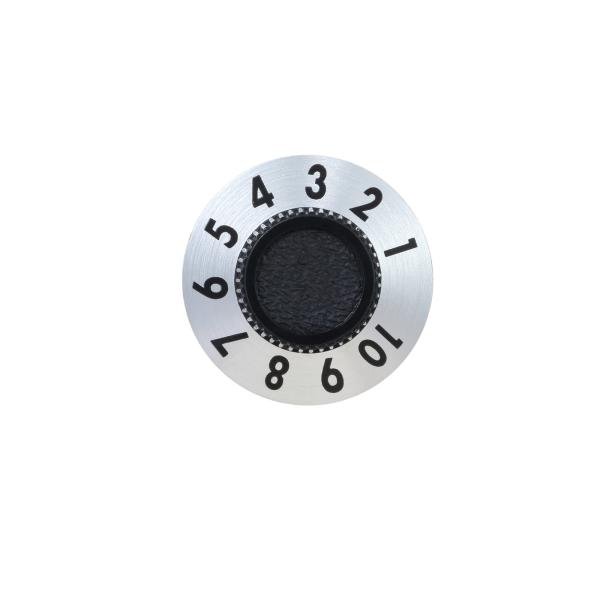 Customizable D Type Metal Potentiometer Knobs Silver / Black / Golden Tone