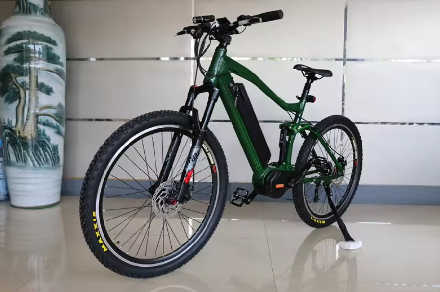 27.5 Inch Fat Tire Mid Drive Electric Bike 9 Speed 48V 1000W Mid Drive Ebike