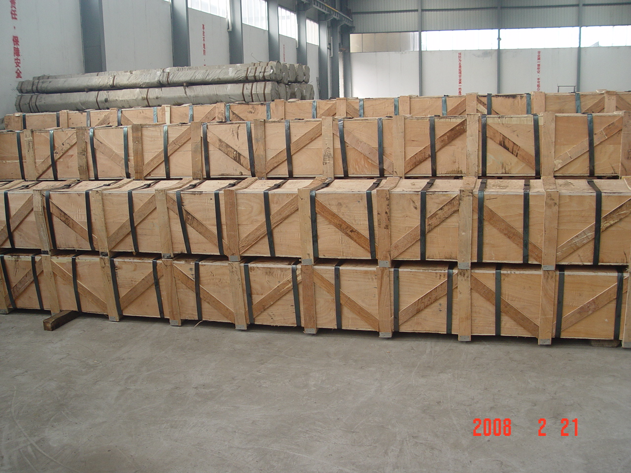 Wooden Packing Steel Tubes