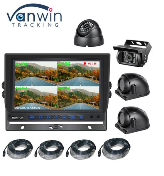 9inch AHD Car HD Screen Bus Security Ahd 960P Quad View Car Monitor For Truck