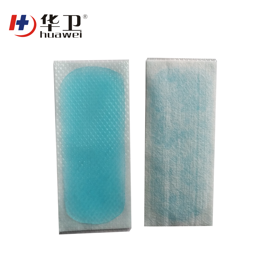 Hot selling burn cooingl gel plaster with blue hydrogel