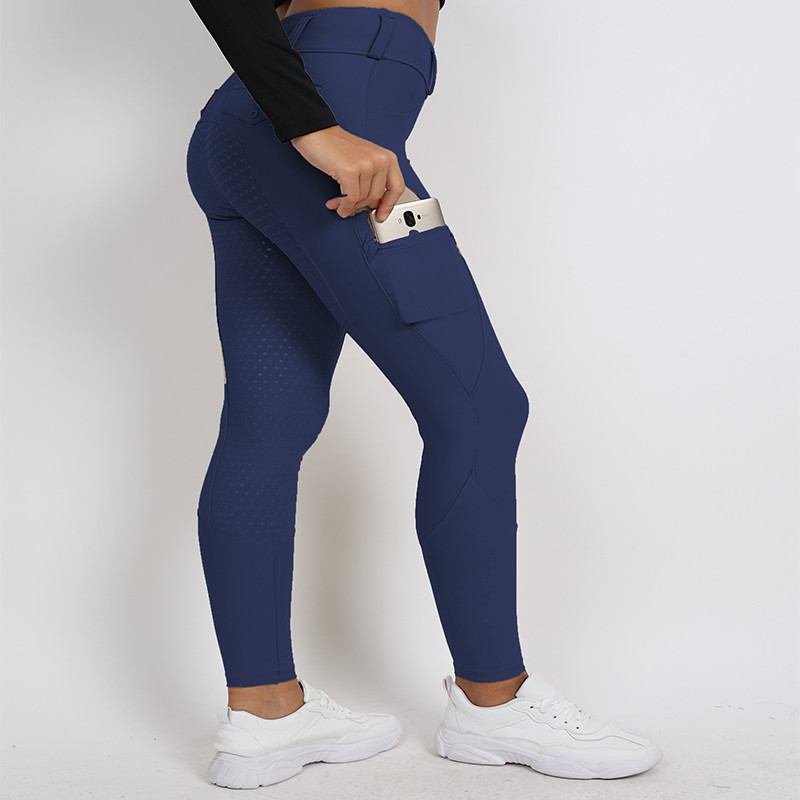 Navy Blue Horse Riding Pants 9 Colors High Stretchy Full Seat Silicone Breeches