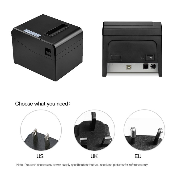 260mm/sec Direct 80mm Thermal Printer With USB Serial Ethernet Bluetooth