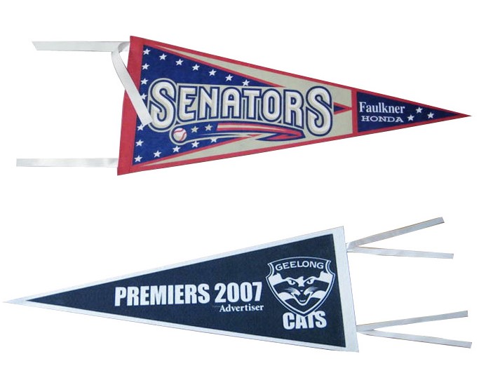 Custom image pennant banner felt pennants wholesale mini pennant flag for promotion