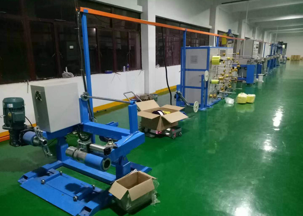 25kw 70kg/H High Speed FTTH Fiber Optic Cables PVC Extruder Machine Production Line