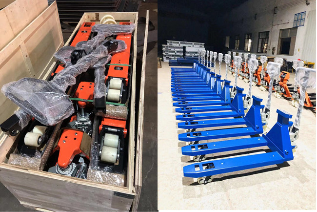 Carbon Steel Manual Type Forklift 2000Kg Hand Pallet Jack With Weight Scale