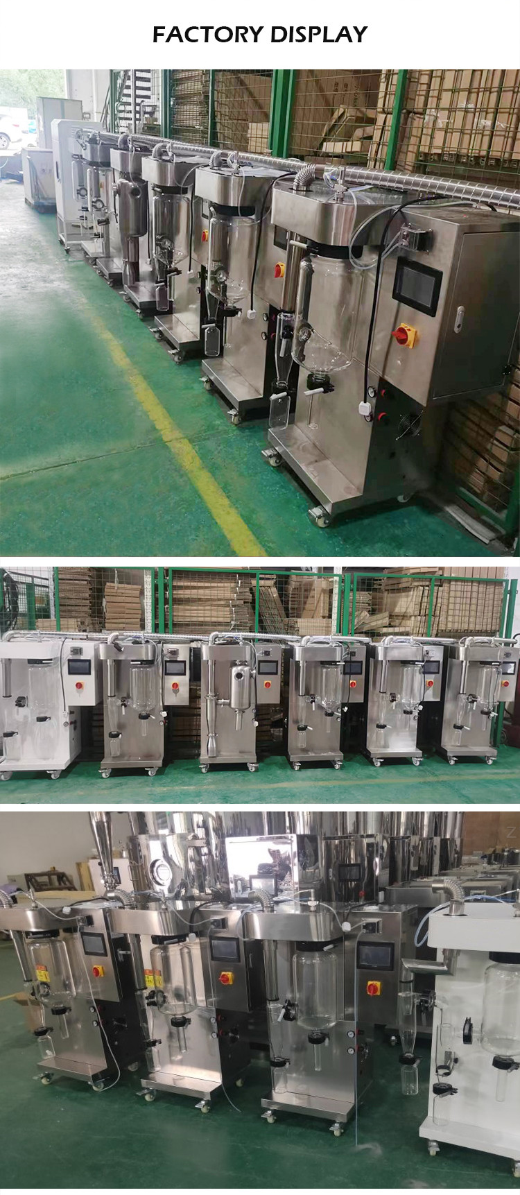 110V Lab Scale Spray Dryer Machine Atomizer Milk Powder 2000mL/H
