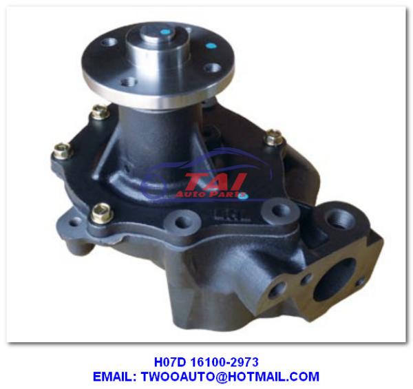 Ho7d 16100-2973 Water Pump , 16100-2973 Truck Engine Parts H07d Water Pump For