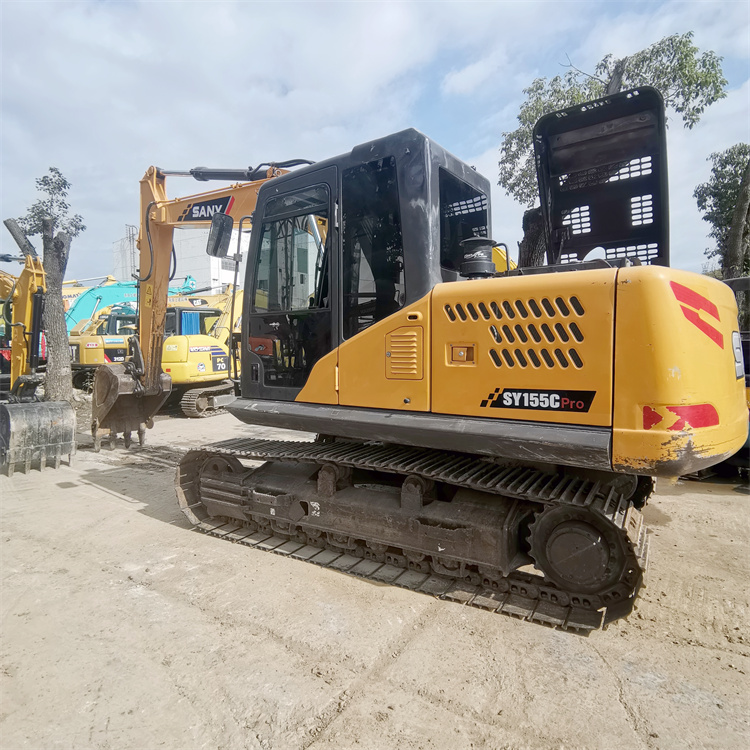 14100 KG Operating Weight Sany Excavator SY155 with A/C and Advanced ISUZU Engine