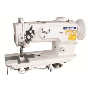 Double Needle Walking Foot Unison Feed Lockstitch Machine with Vertical-Axis Large Hook