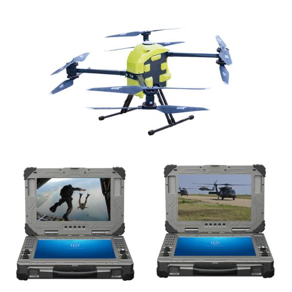 25~30m/S Long Range Military UAV Drones Carbon Fiber IP65 Rating 4K HD Thermal